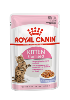 Royal Canin Kitten влажный корм для стерилизованных котят до 12 месяцев Желе 85 гр_0