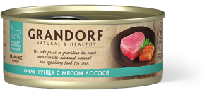 Консерва GRANDORF (ГРАНДОРФ) филе тунца с лососем для всех возрастов_0