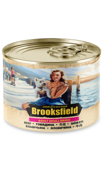 Влажный корм Бруксфилд для собак BROOKSFIELD ADULT SMALL BREEDS говядина и коричневый рис