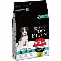 Сухой корм Purina Pro Plan Puppy для щенков средних пород с чувствительным пищеварением, ягнёнок_0