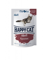 Влажный корм Happy Cat (Хеппи Кет) для кошек Кролик Соус 100гр_0