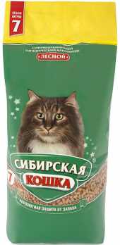 Наполнитель Сибирская кошка Древесный Лесной