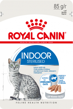 Royal Canin Indoor влажный корм для домашних кошек Паштет 85 гр