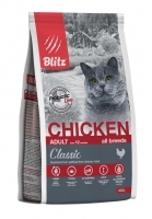BLITZ ADULT CATS CHICKEN сухой корм для взрослых кошек с курицей_1