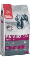 BLITZ ADULT LARGE and GIANT BREEDS сухой корм для собак крупных и гигантских пород с курицей_1