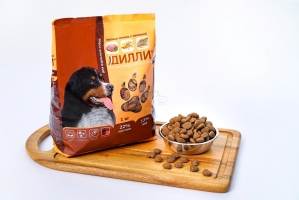Сухой корм для взрослых собак Дилли (говяжая печень с овсянкой) 16 кг_1