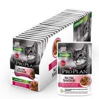 Влажный корм Purina Pro Plan Sterilised для стерилизованных кошек и кастрированных котов, Утка в соусе 85 гр_0
