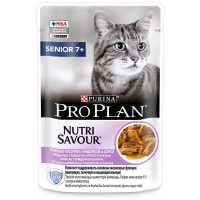 Влажный корм Purina Pro Plan Senior 7+ для кошек старше 7 лет, Индейка в соусе 85 гр_1