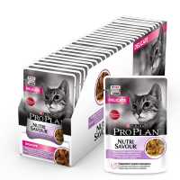 Влажный корм Purina Pro Plan Delicate для кошек с чувствительным пищеварением, Индейка в соусе 85 гр_0