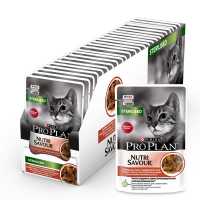 Влажный корм Purina Pro Plan для стерилизованных кошек и кастрированных котов, Говядина в соусе 85гр_0
