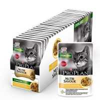 Влажный корм Purina Pro Plan для стерилизованных кошек и кастрированных котов, Курица в соусе 85 гр_0